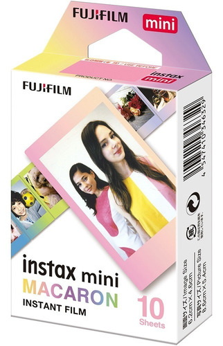 Filme Para Camera Instax Mini 11, 9, 8 C/10 Fotos Macaron