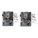 2 Placas Base De Minería B75 Btc Con Cpu G530-g630+thermal G