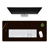 Mousepad Grande 90x40 Caramelo Couro Eco Notebook Escritório