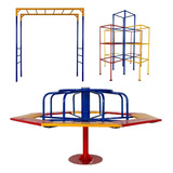 Gira Gira + Escada Horizontal + Trepa Trepa - Playground