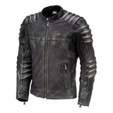 Jaqueta Masculina Tutto Mad Max Couro Motociclista Retro