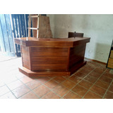 Barra Bar De Madera Lustrada