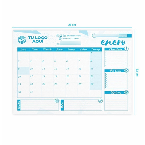 50 Calendarios Planeador 2023 Personalizados Con Tu Marca