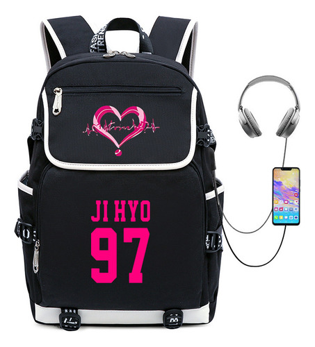 Mochila Con Estampado De Conciertos Twice 4th World Tour Iii