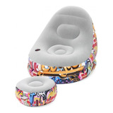 Sillon Inflable Con Apoyapies Puff Posavaso 75076 Bestway