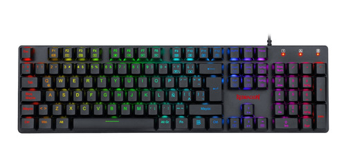 Teclado Gamer Mecanico Redragon Shrapnel K589 Rgb S/blue