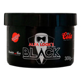 Gel Cola Black Para Cabelo Fixador Alfa Looks 300g