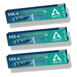 Paquete 3 X Pasta Térmica Arctic Mx-4 8g Jeringa Premium