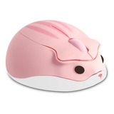 Mouse Inalambrico Con Forma De Hamster, Rosa | Digiblusky