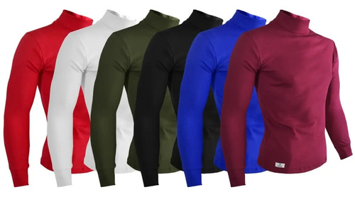 Paquete 6 Playeras Cuello De Tortuga Para Hombre | Envío gratis
