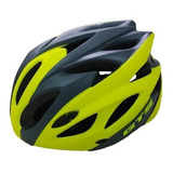 Capacete Ciclismo Bike C/sinalizador Led Gts In-mold Amarelo