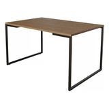 Mesa Industrial Estudos E Home Office Marrom 100x60