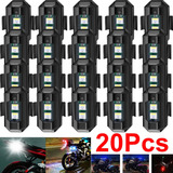 . Mini Luz Led Estrobo Para Moto Bici Dron 7 Colores