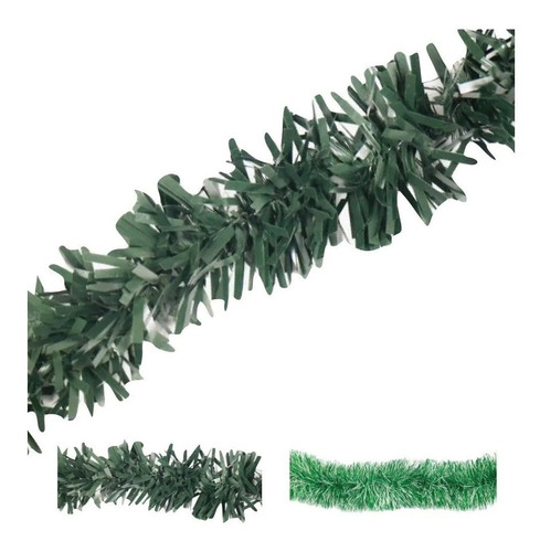 Boa Guirnalda Pino Verde Nevada 180 Cm Decoración Navidad