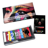 Paleta Maquillaje Artistico Acuarelable Neon Profesional