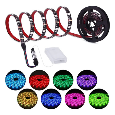 Tira De Luces Led Rgb Impermeable A Pila De 2 M\u002F6.56 Ft | Meses sin interés