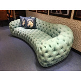 Sillon Sofa Chesterfield Chester Alce 2.50  Chenille Pana