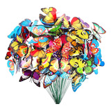 30 Mariposas Decorativas Para Jardín, Con Estacas