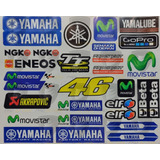 Stickers Calcomanías Plantillas Reflejantes Moto Yamaha Movi