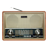 Radio Vintage Am Fm Reproductor Bluetooth Retro Grund 