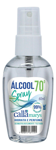 Álcool Líquido Spray 70% Inpm 60ml De Bolso Para As Mãos