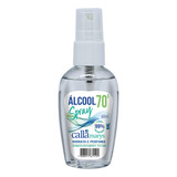 Álcool Líquido Spray 70% Inpm 60ml De Bolso Para As Mãos