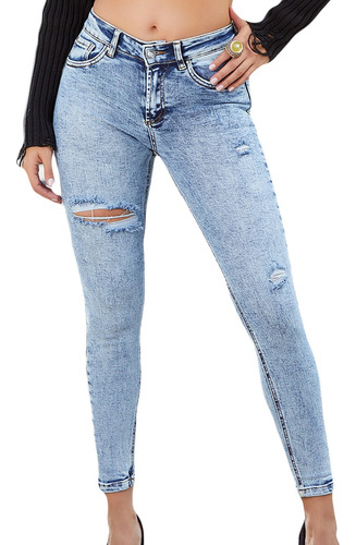 Nyd Jeans Mezclilla Mujer Skinny Cómodos Y Juveniles - 154n