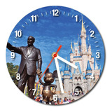 Reloj De Pared Ciudades Del Mundo Castillo Disney Eeuu Viaje