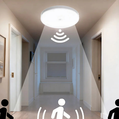 Lámpara de Techo LED con Sensor de Movimiento para Pasillo y Garaje 6500K | MercadoLibre