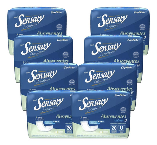 Kit 160 Unid Absorvente Geriatrico Sensaty Premium Envio 24h