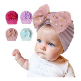 Gorritos Para Bebé Niña Turbante Headwrap 4pzs Promoción
