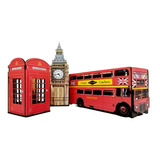 Ônibus Londres Big Ben E Cabine Telefônica Londres