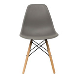 Silla De Comedor Virke Eames, Estructura Color Madera, 4 Unidades