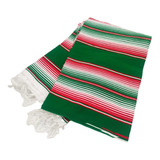 Sarape Saltillo Tricolor Mexicano 100% Artesanal 