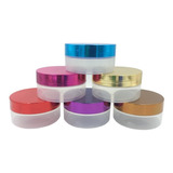 30 Potes 120g Transparente Vazio Tampas Metalizada Gel Creme