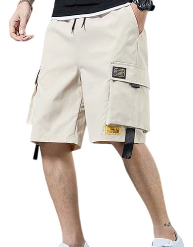 Bermuda Cargo Shorts Cargo Con Cordones Para Hombre