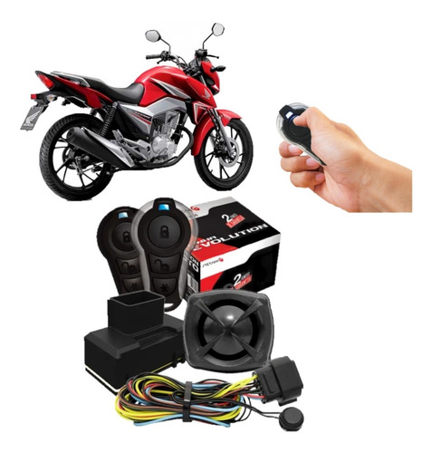 Alarme Moto Stetsom Triplo I Partida Controle Honda Hornet