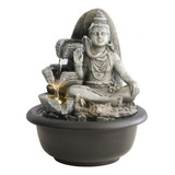 Fuente De Agua Chica Shiva Tres Vasijas + Luz Led 19cm Tm