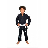 Kimono Juvenil Jiu Jitsu Trançadinho Preto  Keiko