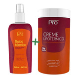 Kit Fluido Térmico Spray, Creme Lipotérmico 1kg Buona Vita