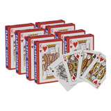 8 Baraja Cartas Poker Naipes Plastico Juego De Mesa Casino