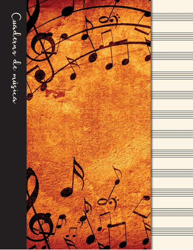 Libro : Cuaderno De Musica Cuaderno De Pentagramas -...