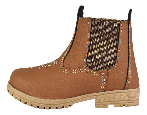 Bota Masculina Menino Botinha Jeca Infantil Fleca Bordado