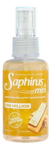 Perfume Aromatizador Fragancias Para Autos Mini Saphirus Fragancia One Million