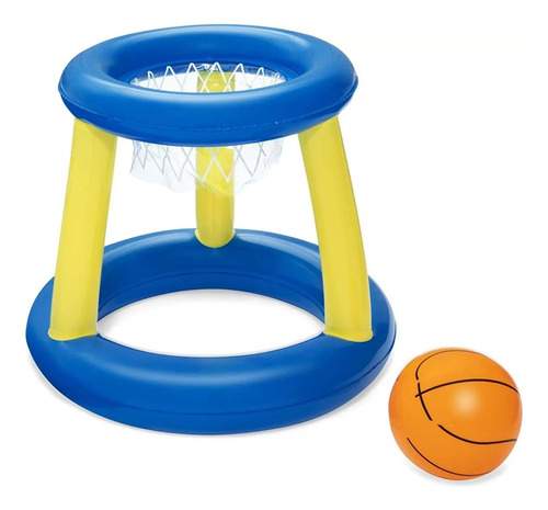 Aro De Basquet Inflable Bestway + Pelota Para Pileta Basket