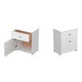 Combo Dormitorio Mosconi Set Mesa De Luz X2 Dakar