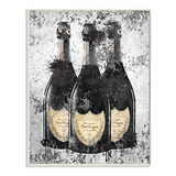 Stupell Industries Champagne Bottles - Placa De Pared Con Il