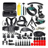 Set Completo 58 Accesorios Compatibles Cámara Gopro Y Otras