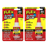 Flex Super Glue Líquido, Botella De 20 Gramos, Paquete De 2,