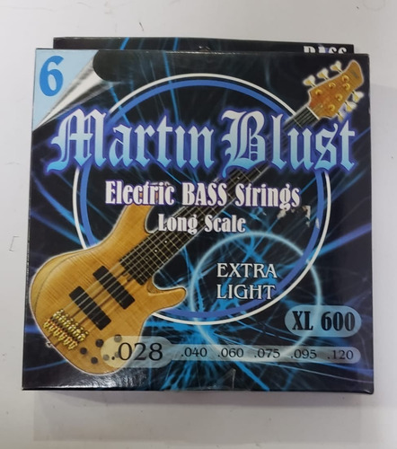 Encordado Para Bajo 6 Cuerdas 028-120 Martin Blust Xl600